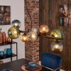 Chehalis lampa wisząca, kula świetlna, lampa wisząca niebeieski, zielony, miedziany, przydymiony, 8-punktowe