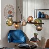 Chehalis lampa wisząca, kula świetlna, lampa wisząca niebeieski, zielony, miedziany, przydymiony, 8-punktowe