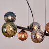 Chehalis lampa wisząca, kula świetlna, lampa wisząca niebeieski, zielony, miedziany, przydymiony, 8-punktowe