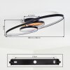 Garol lampa sufitowa LED kolory naturalne, czarny, 1-punktowy
