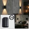 Fonir lampa up & down, kinkiet czarny, 1-punktowy