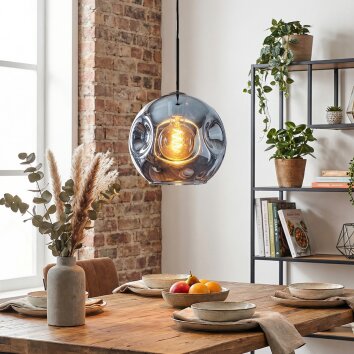 Ripoll lampa wisząca, kula świetlna, lampa wisząca niebeieski, 1-punktowy