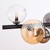 Chehalis lampa wisząca, kula świetlna, lampa wisząca bursztynowy, przezroczysty, przydymiony, 8-punktowe