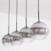 Koyoto lampa wisząca, kula świetlna, lampa wisząca przezroczysty, przydymiony, 4-punktowe