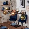 Chehalis lampa wisząca, kula świetlna, lampa wisząca niebeieski, chrom, zielony, przezroczysty, miedziany, przydymiony, 8-punktowe