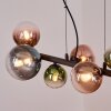 Chehalis lampa wisząca, kula świetlna, lampa wisząca niebeieski, zielony, przezroczysty, miedziany, 8-punktowe