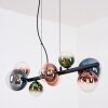 Chehalis lampa wisząca, kula świetlna, lampa wisząca niebeieski, zielony, przezroczysty, miedziany, 8-punktowe