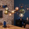 Chehalis lampa wisząca, kula świetlna, lampa wisząca niebeieski, chrom, zielony, przezroczysty, miedziany, przydymiony, 8-punktowe