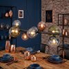 Chehalis lampa wisząca, kula świetlna, lampa wisząca niebeieski, zielony, przezroczysty, miedziany, 8-punktowe