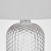 Fonil lampa stołowa przydymiony, przezroczysty, 1-punktowy