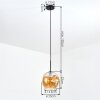 Ripoll lampa wisząca, kula świetlna, lampa wisząca bursztynowy, 1-punktowy