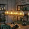 Koyoto lampa wisząca, kula świetlna, lampa wisząca złoty, 4-punktowe