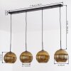 Koyoto lampa wisząca, kula świetlna, lampa wisząca złoty, 4-punktowe