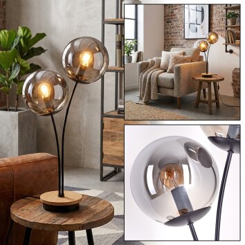 Jomin kula świetlna, lampa stołowa kolory naturalne, czarny, 2-punktowe