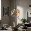 Ripoll lampa wisząca, kula świetlna, lampa wisząca bursztynowy, przezroczysty, 1-punktowy