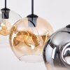 Ripoll lampa wisząca, kula świetlna, lampa wisząca bursztynowy, przezroczysty, przydymiony, 4-punktowe