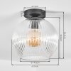 Koyoto lampa sufitowa, kula świetlna 25 cm przezroczysty, 1-punktowy