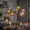 Gastor lampa wisząca, kula świetlna, lampa wisząca niebeieski, chrom, zielony, miedziany, przydymiony, 8-punktowe