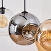 Ripoll lampa wisząca, kula świetlna, lampa wisząca bursztynowy, przezroczysty, przydymiony, 4-punktowe