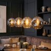 Ripoll lampa wisząca, kula świetlna, lampa wisząca bursztynowy, przezroczysty, przydymiony, 4-punktowe