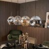 Ripoll lampa wisząca, kula świetlna, lampa wisząca bursztynowy, przezroczysty, przydymiony, 4-punktowe