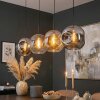 Ripoll lampa wisząca, kula świetlna, lampa wisząca bursztynowy, przezroczysty, przydymiony, 4-punktowe