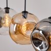 Ripoll lampa wisząca, kula świetlna, lampa wisząca bursztynowy, przezroczysty, przydymiony, 4-punktowe