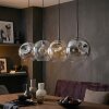 Ripoll lampa wisząca, kula świetlna, lampa wisząca bursztynowy, przezroczysty, przydymiony, 4-punktowe