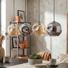 Ripoll lampa wisząca, kula świetlna, lampa wisząca bursztynowy, przydymiony, 4-punktowe