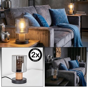 Mador Lampa stołowa Ecru, Czarny, 1-punktowy