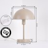 Veltri lampa stołowa piaskowy, 1-punktowy