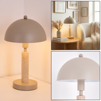 Golam lampa stołowa beżowy, piaskowy, 1-punktowy