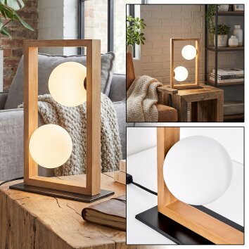 Zanin Kula świetlna, Lampa stołowa Ecru, Czarny, 2-punktowe