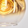 Ripoll Lampa wisząca, Kula świetlna, Lampa wisząca Złoty, Przezroczysty, 1-punktowy