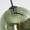 Koyoto lampa wisząca, kula świetlna, lampa wisząca niebeieski, zielony, miedziany, 3-punktowe
