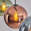 Koyoto lampa wisząca, kula świetlna, lampa wisząca niebeieski, zielony, miedziany, 3-punktowe