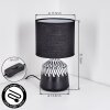 Mirvel Lampa stołowa Czarny, Biały, 1-punktowy