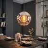 Ripoll lampa wisząca, kula świetlna, lampa wisząca chrom, przydymiony, 1-punktowy