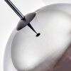 Ripoll lampa wisząca, kula świetlna, lampa wisząca chrom, przydymiony, 1-punktowy