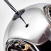 Ripoll lampa wisząca, kula świetlna, lampa wisząca chrom, przezroczysty, przydymiony, 1-punktowy