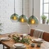Koyoto lampa wisząca, kula świetlna, lampa wisząca zielony, przezroczysty, 3-punktowe