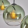 Koyoto lampa wisząca, kula świetlna, lampa wisząca zielony, przezroczysty, 3-punktowe
