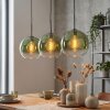 Koyoto lampa wisząca, kula świetlna, lampa wisząca zielony, przezroczysty, 3-punktowe