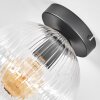 Koyoto lampa sufitowa, kula świetlna 20 cm przezroczysty, 1-punktowy