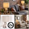 Harol lampa stołowa chrom, piaskowy, 1-punktowy
