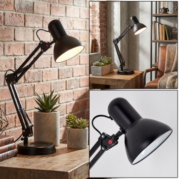 Nurmasuando lampka biurkowa, lampa stołowa LED czarny, 1-punktowy