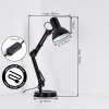 Nurmasuando lampka biurkowa, lampa stołowa LED czarny, 1-punktowy