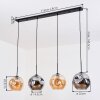 Ripoll lampa wisząca, kula świetlna, lampa wisząca bursztynowy, przydymiony, 4-punktowe