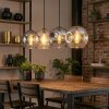Ripoll lampa wisząca, kula świetlna, lampa wisząca bursztynowy, przezroczysty, przydymiony, 4-punktowe