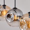 Ripoll lampa wisząca, kula świetlna, lampa wisząca bursztynowy, przezroczysty, przydymiony, 4-punktowe